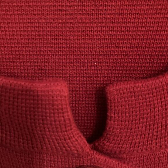 Chicos Women’s Cardigan Sweater Red Size 2 Large Heavy Large Buttons 3/4‎ Sleeve - Picture 4 of 8